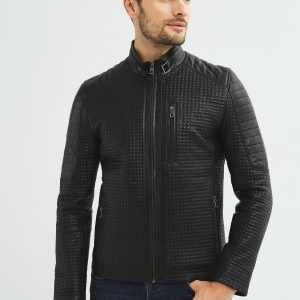 İkbal Richard Siyah Hakiki Deri Mont Erkek