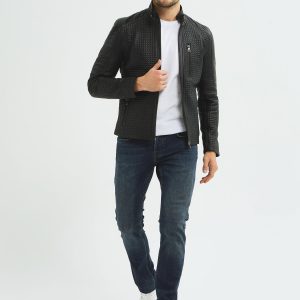 Alternative view of İkbal Richard Siyah Hakiki Deri Mont Erkek